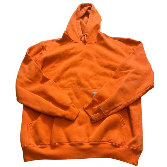 Carhartt Other - Carhartt Hoodie Mens M Orange Pullover Sweatshirt  Regular Fit Fleece